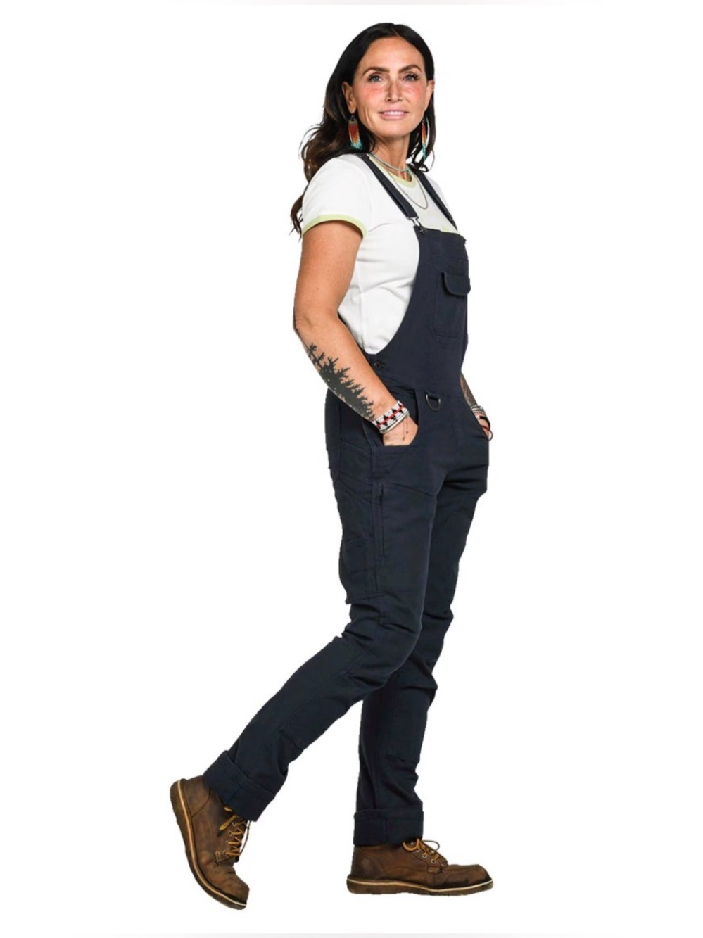 Freshley Drop Seat Overalls in Black Canvas
